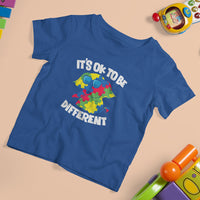 Autism Awareness Day T Shirt For Kid It's Okay To Be Different Elephant - Wonder Print Shop