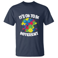 Autism Awareness Day T Shirt It's Okay To Be Different Elephant - Wonder Print Shop