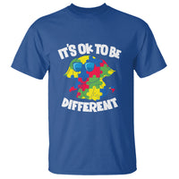 Autism Awareness Day T Shirt It's Okay To Be Different Elephant - Wonder Print Shop