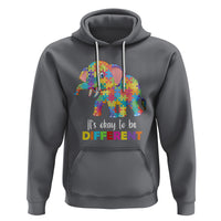 Autism Hoodie It's Okay To Be Different Elephant - Wonder Print Shop