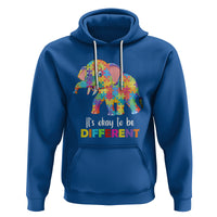 Autism Hoodie It's Okay To Be Different Elephant - Wonder Print Shop