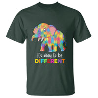 Autism T Shirt It's Okay To Be Different Elephant - Wonder Print Shop