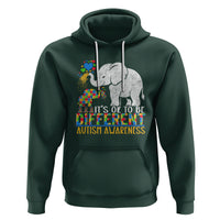 It Is Ok To Be Elephant Different Autism Awareness Hoodie - Wonder Print Shop