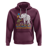 It Is Ok To Be Elephant Different Autism Awareness Hoodie - Wonder Print Shop