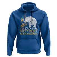 It Is Ok To Be Elephant Different Autism Awareness Hoodie - Wonder Print Shop