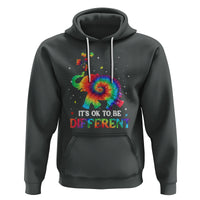 Tie Dye Elephant Autism Hoodie Its Ok To Be Different - Wonder Print Shop