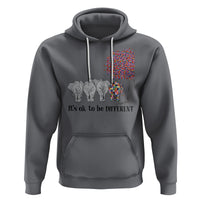 Autism Awareness Elephant Hoodie It's Ok To Be A Little Different - Wonder Print Shop