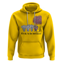Autism Awareness Elephant Hoodie It's Ok To Be A Little Different - Wonder Print Shop