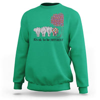 Autism Awareness Elephant Sweatshirt It's Ok To Be A Little Different - Wonder Print Shop