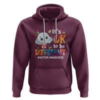 World Autism Day Hoodie It's Okay To Be Different Elephant - Wonder Print Shop