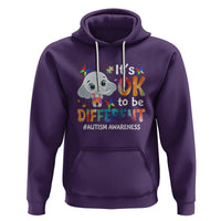 World Autism Day Hoodie It's Okay To Be Different Elephant - Wonder Print Shop