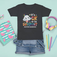 World Autism Day T Shirt For Kid It's Okay To Be Different Elephant - Wonder Print Shop