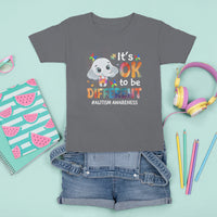 World Autism Day T Shirt For Kid It's Okay To Be Different Elephant - Wonder Print Shop