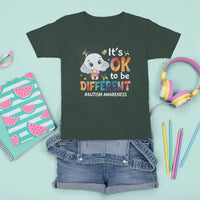 World Autism Day T Shirt For Kid It's Okay To Be Different Elephant - Wonder Print Shop