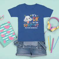 World Autism Day T Shirt For Kid It's Okay To Be Different Elephant - Wonder Print Shop