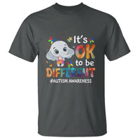 World Autism Day T Shirt It's Okay To Be Different Elephant - Wonder Print Shop