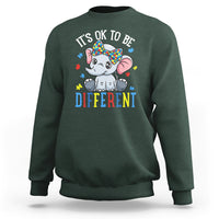 Autism Month Sweatshirt It's Okay To Be Different Elephant - Wonder Print Shop