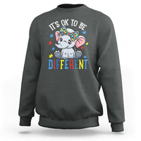 Autism Month Sweatshirt It's Okay To Be Different Elephant - Wonder Print Shop