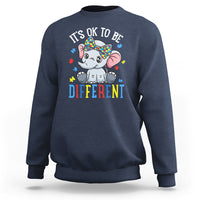 Autism Month Sweatshirt It's Okay To Be Different Elephant - Wonder Print Shop