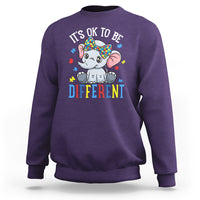 Autism Month Sweatshirt It's Okay To Be Different Elephant - Wonder Print Shop