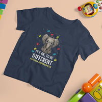 Autism Awareness Elephant T Shirt For Kid It's Okay To Be Different - Wonder Print Shop