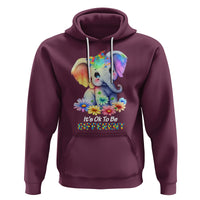 It's Ok To Be Elephant Different Autism Awareness Hoodie - Wonder Print Shop