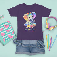It's Ok To Be Elephant Different Autism Awareness T Shirt For Kid - Wonder Print Shop