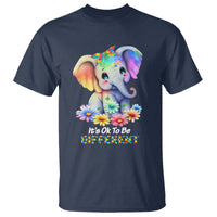 It's Ok To Be Elephant Different Autism Awareness T Shirt - Wonder Print Shop