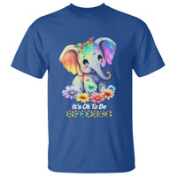 It's Ok To Be Elephant Different Autism Awareness T Shirt - Wonder Print Shop