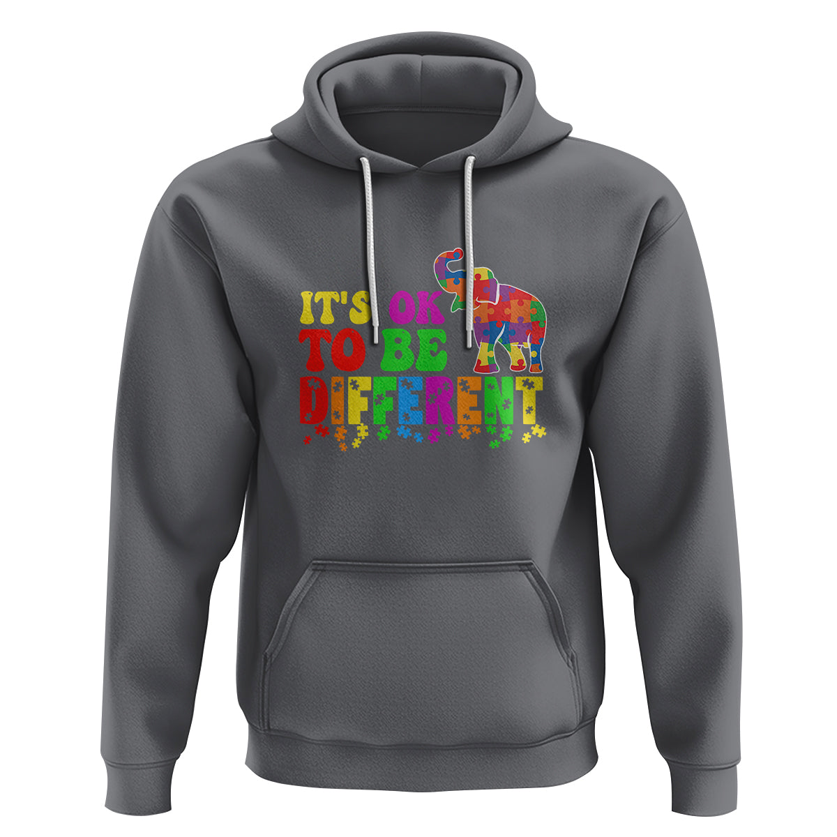 Autism Speaks Hoodie It's Okay To Be Different Elephant - Wonder Print Shop