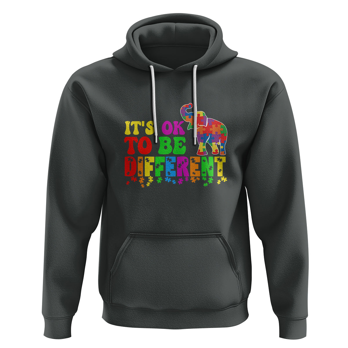 Autism Speaks Hoodie It's Okay To Be Different Elephant - Wonder Print Shop