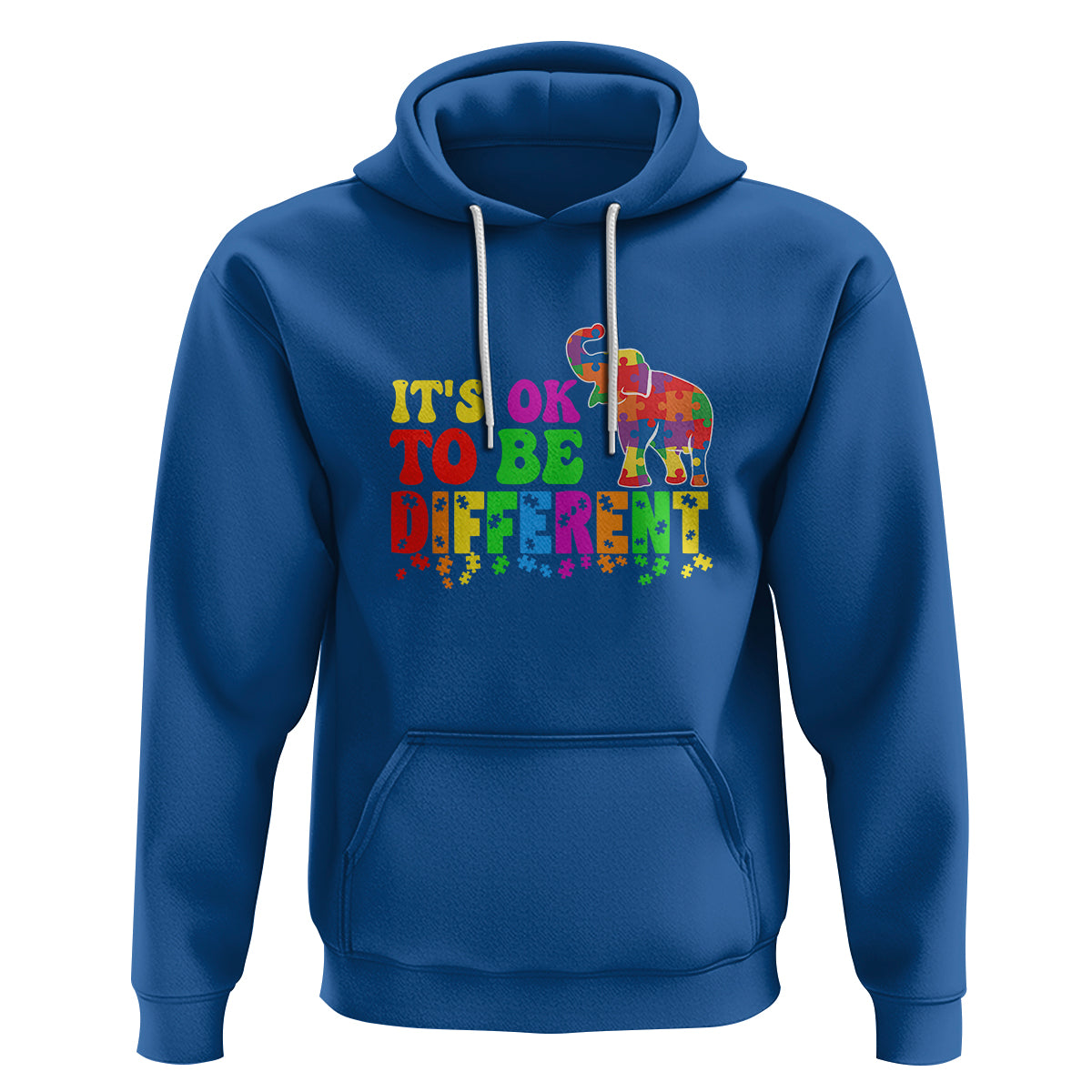 Autism Speaks Hoodie It's Okay To Be Different Elephant - Wonder Print Shop