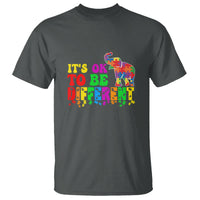 Autism Speaks T Shirt It's Okay To Be Different Elephant - Wonder Print Shop