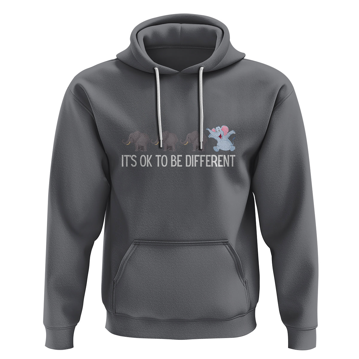 Autism It's Ok To Be Different Elephant Shirt Funny Elephant Hoodie - Wonder Print Shop