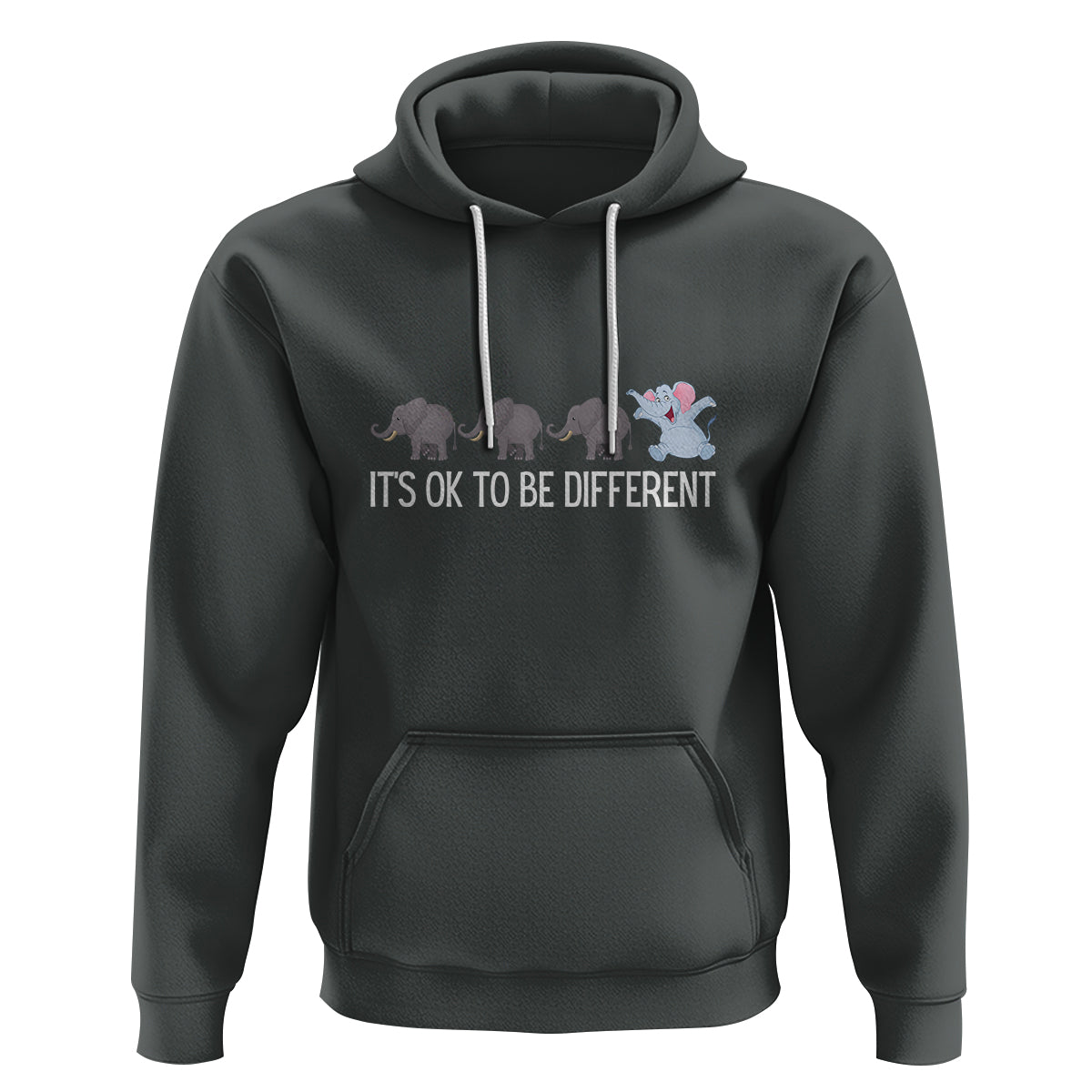 Autism It's Ok To Be Different Elephant Shirt Funny Elephant Hoodie - Wonder Print Shop