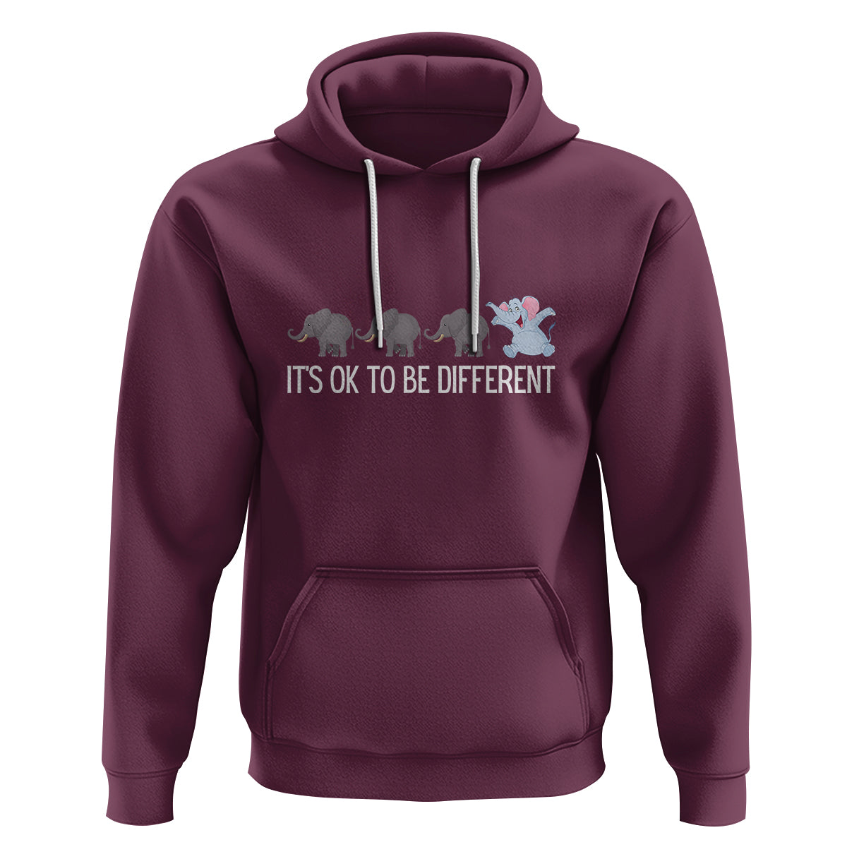 Autism It's Ok To Be Different Elephant Shirt Funny Elephant Hoodie - Wonder Print Shop