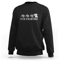 Autism It's Ok To Be Different Elephant Shirt Funny Elephant Sweatshirt - Wonder Print Shop