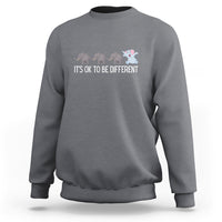 Autism It's Ok To Be Different Elephant Shirt Funny Elephant Sweatshirt - Wonder Print Shop