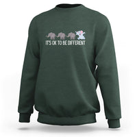 Autism It's Ok To Be Different Elephant Shirt Funny Elephant Sweatshirt - Wonder Print Shop