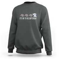 Autism It's Ok To Be Different Elephant Shirt Funny Elephant Sweatshirt - Wonder Print Shop