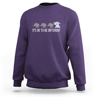 Autism It's Ok To Be Different Elephant Shirt Funny Elephant Sweatshirt - Wonder Print Shop