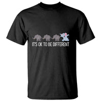 Autism It's Ok To Be Different Elephant Shirt Funny Elephant T Shirt - Wonder Print Shop