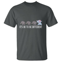 Autism It's Ok To Be Different Elephant Shirt Funny Elephant T Shirt - Wonder Print Shop