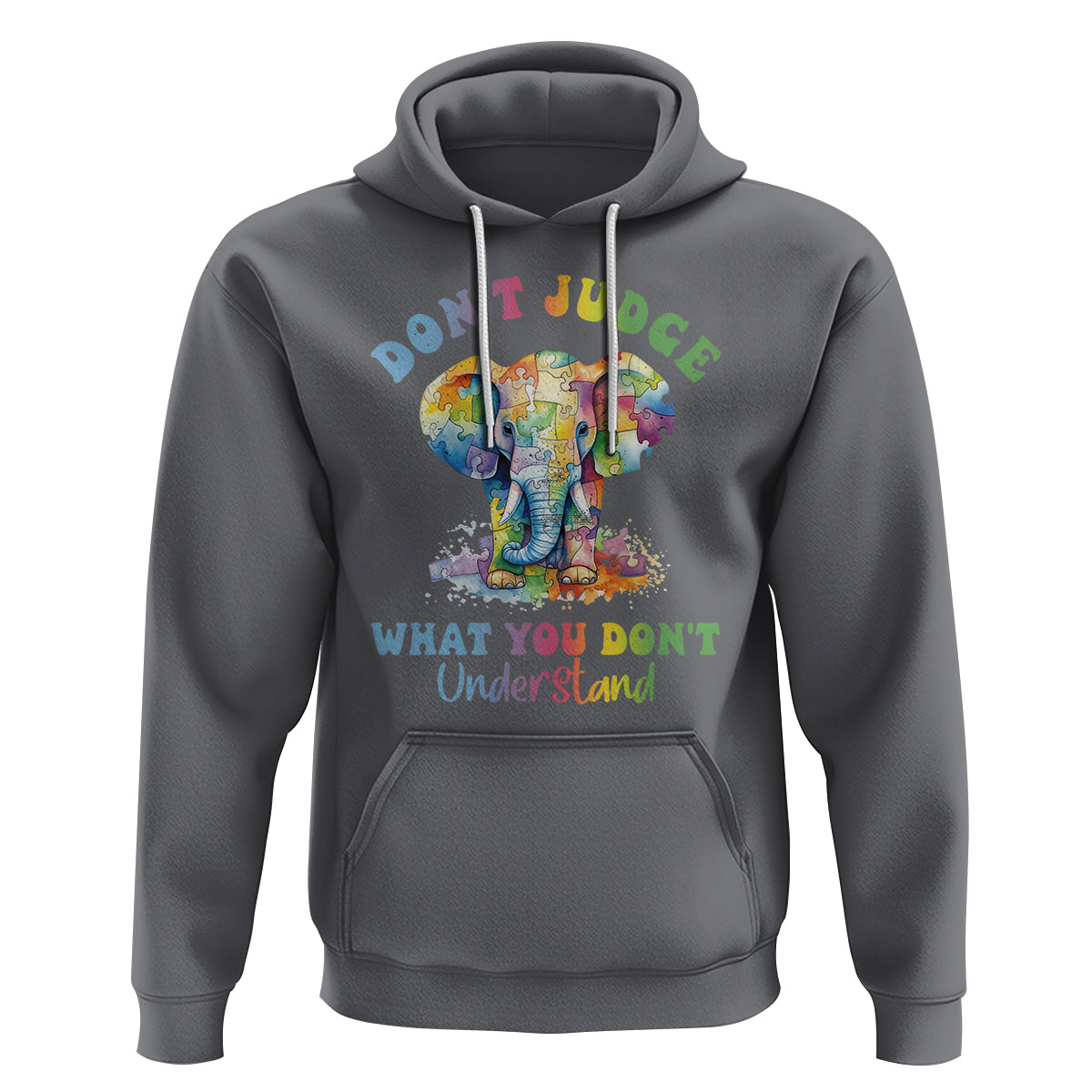 Autism Awareness Acceptance Elephant Hoodie It's OK To Be Different - Wonder Print Shop