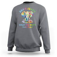Autism Awareness Acceptance Elephant Sweatshirt It's OK To Be Different - Wonder Print Shop