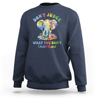 Autism Awareness Acceptance Elephant Sweatshirt It's OK To Be Different - Wonder Print Shop