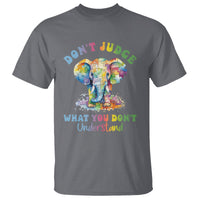 Autism Awareness Acceptance Elephant T Shirt It's OK To Be Different - Wonder Print Shop