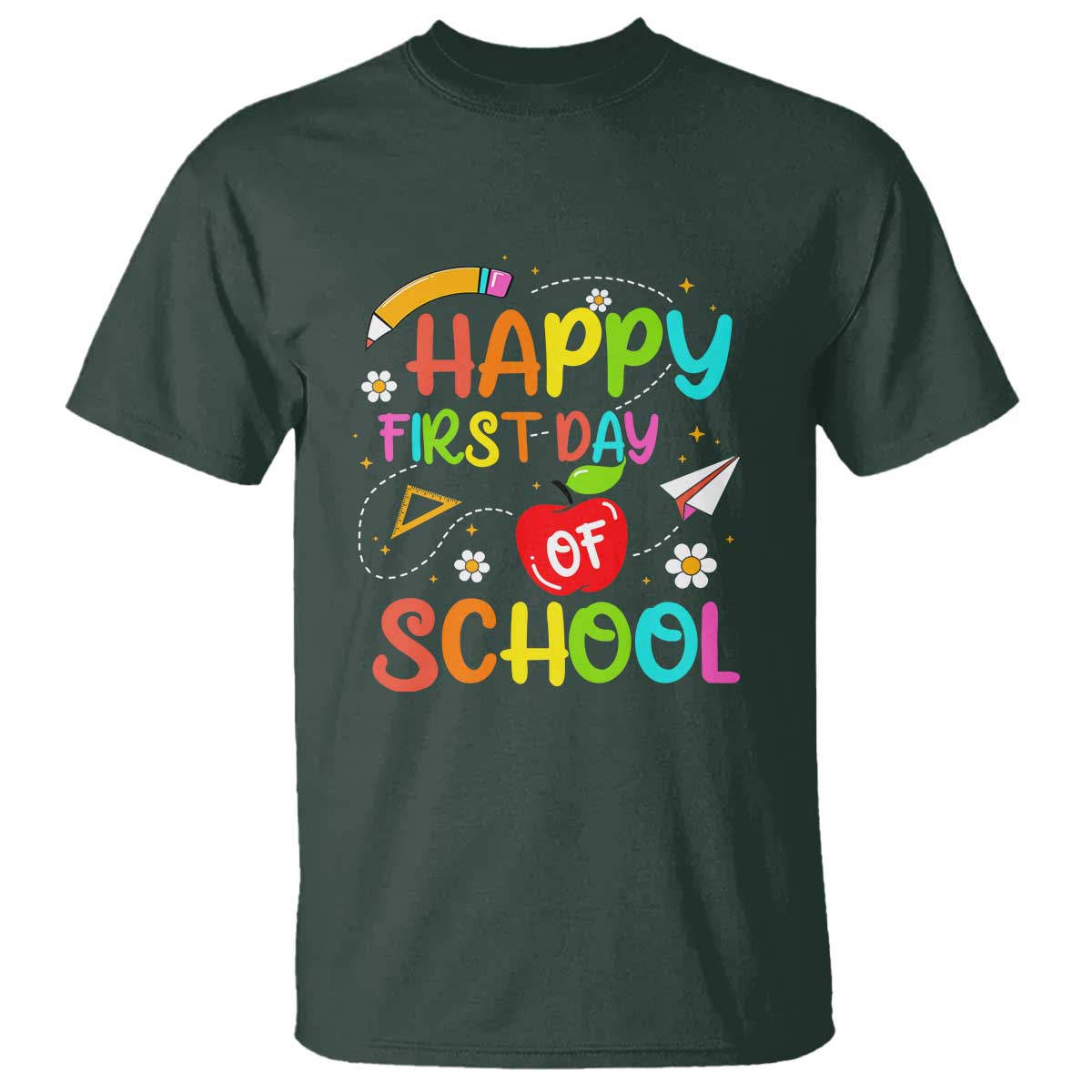 Welcome Back to School T Shirt First Day Premium Tee for Teachers & Students - Wonder Print Shop