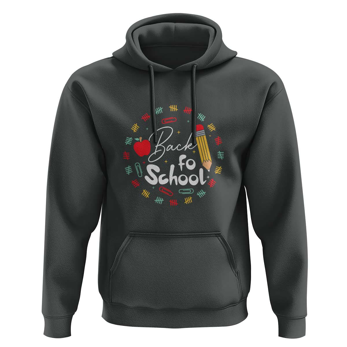 Teacher & Kids Back to School Tee Hoodie First Day of School Pencil Theme - Wonder Print Shop