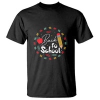 Teacher & Kids Back to School Tee T Shirt First Day of School Pencil Theme - Wonder Print Shop